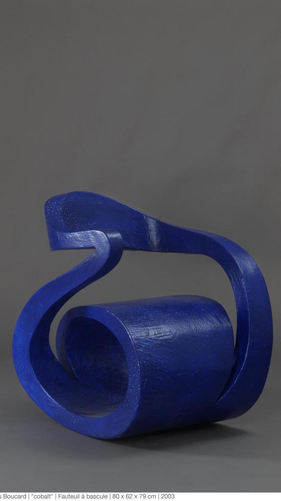 "cobalt" | fauteuil à bascule | 80 x 62 x 79 cm | 2003